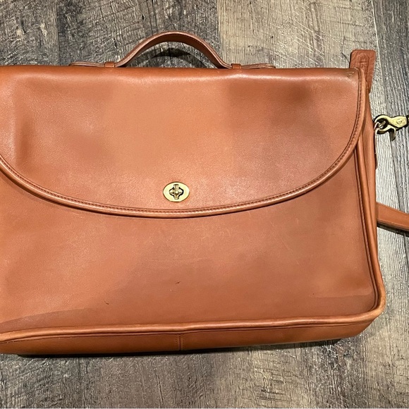 Vintage COACH Leather Briefcase - Picture 4 of 15